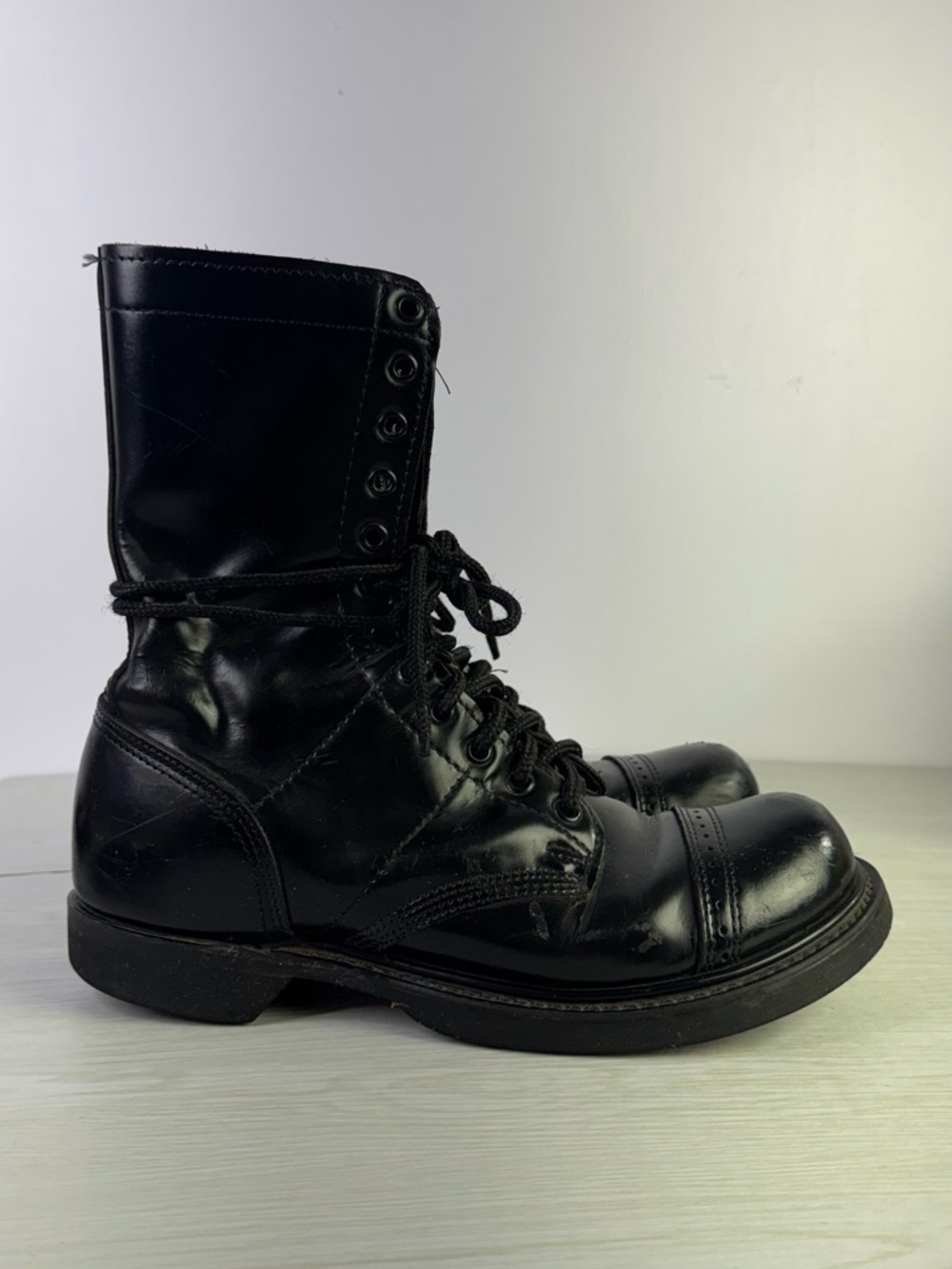 Corcoran Men's 10" 975 Leather Jump Boots, Black, Size 8.5 D, Made in USA